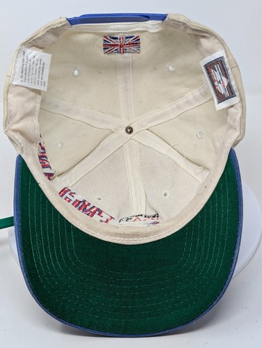 VTG 1994 World Cup England USA Soccer Cap Snapback Hat 94 White Blue RARE - Bild 6 von 9