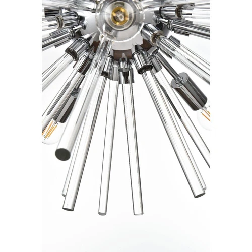 Large Modern Chrome Sputnik Chandelier Dining Room Foyer Ceiling Light Fixture - Picture 8 of 10
