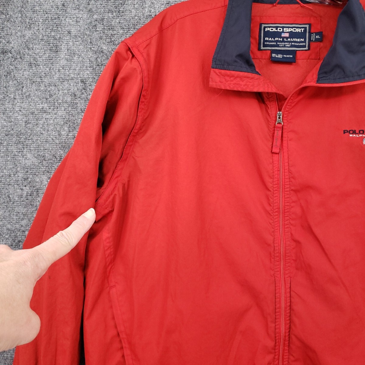90s Polo By Ralph Lauren ジャケット　赤　XL 90s Polo By Ralph Lauren ジャケット 赤 XL VINTAGE Polo Sport