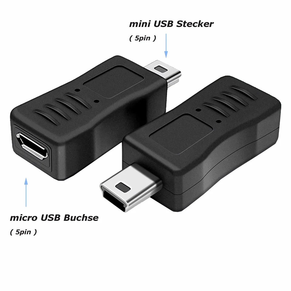 G15 USB Adapter Micro Socket On Mini Plug Mobile Phones Pda's Car Satnav MP3 - Image 2 of 4