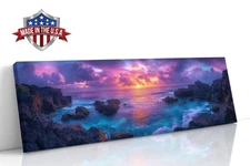 Echoes of a Pacific Sunset Canvas Print for Home Decor, Wall Decor Art Poster