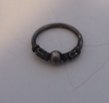 .925 Sterling Silver, Bead Shaped, Ring Size 5.00 RING
