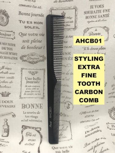 ABSOLUTE NEW YORK  PROFESSIONAL STYLING EXTRA FINE TOOTH CARBON COMB  AHCB01 - Picture 1 of 6