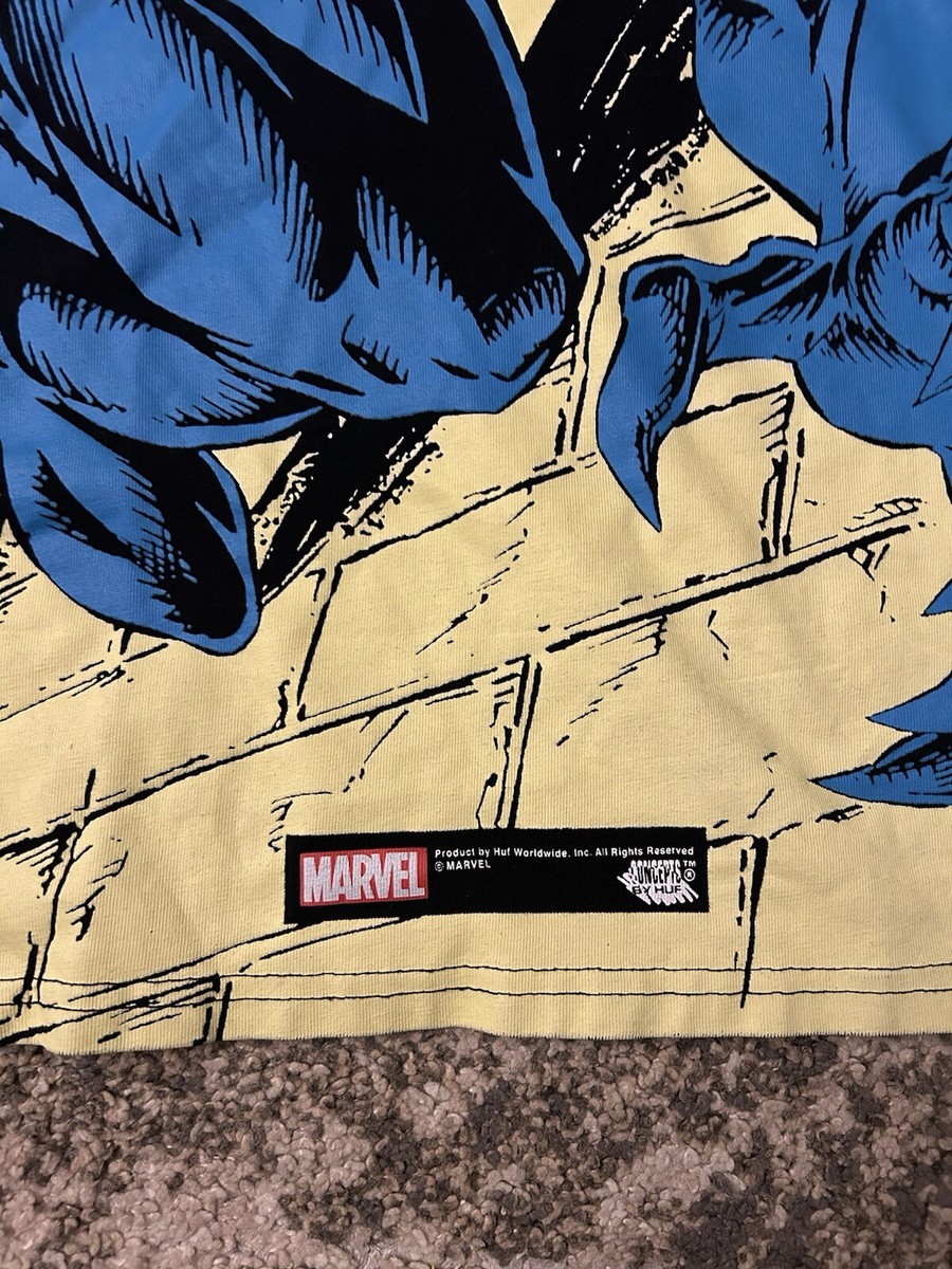 Huf X Marvel Shirt Mens Medium Black Venom All Over Print Huf X Marvel Shirt Mens Medium Black Venom All Over Print