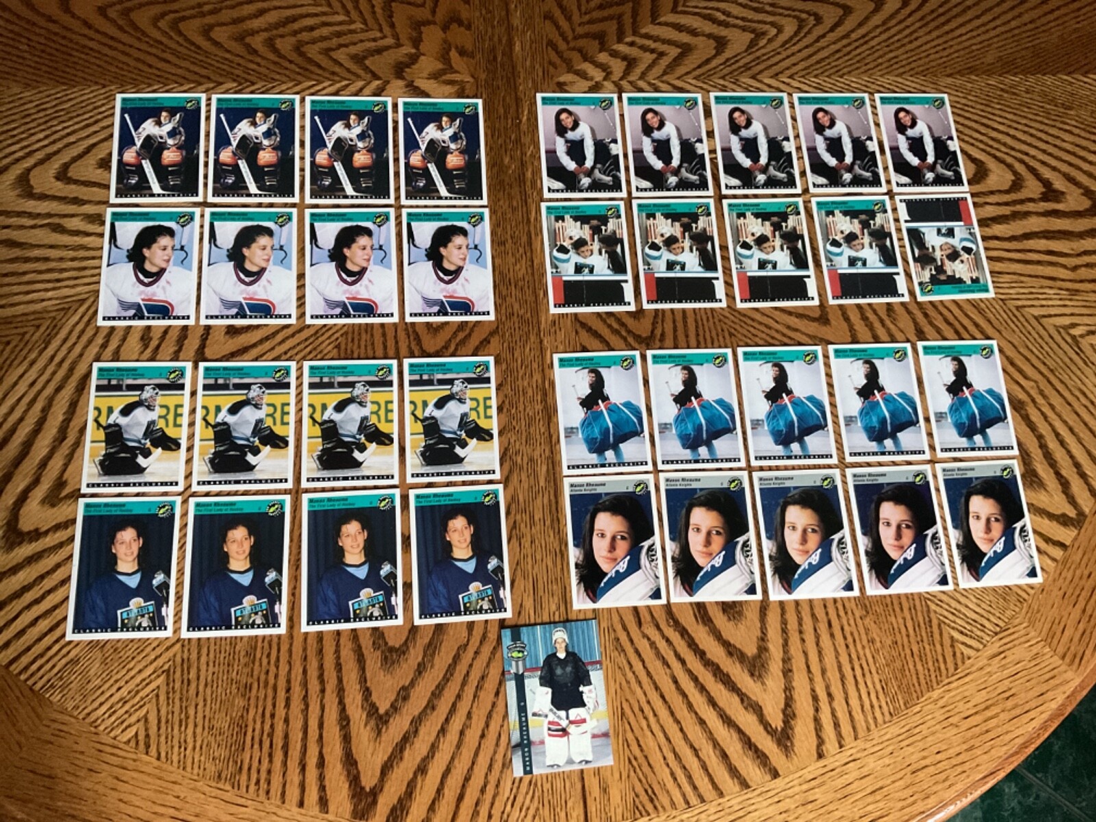 Manon Rheaume Rookie MANON RHEAUME ROOKIE CARD LOT OF (37) - First Lady Of Hockey - NM/Mint ...