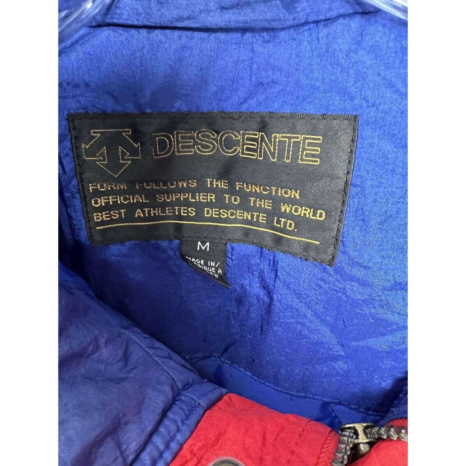 Vtg 80s 90s Ski Jacket Descente snow coat Apres Color Block Gaper USA Mens M