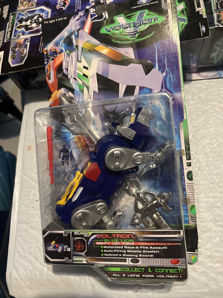 完品　ボルトロン voltron trendmasters 1998年 Voltron Third 3rd Dimension Blue Lion Allura Pilot Missiles