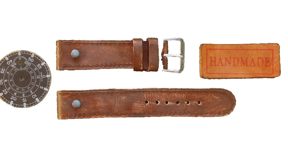 Reloj de Pulsera Militar De Cuero Handmade Bandas