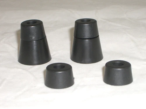 BUDWIG L6B-TF6T RADIO CABINET PLASTIC RISER & BUMPER FEET FOR COLLINS HEATHKIT