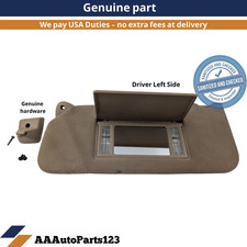 02-03 Ford F-150 Sunvisor Sun Visor Left Driver Shade Brown Homelink Light Oem