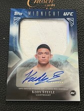 2026 Topps Midnight UFC RC Kody Steele Rookie Relic Auto Refractor CF18