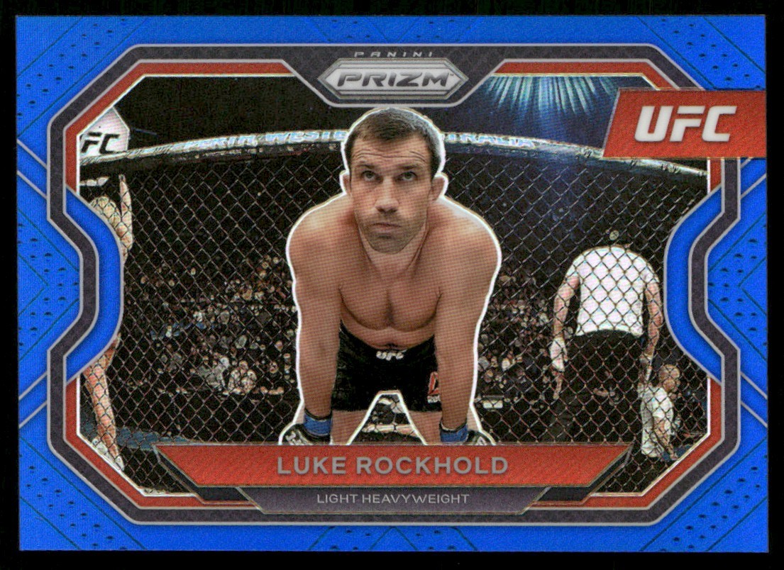 2021-22 Panini Prizm UFC Blue Prizm Luke Rockhold /199 #113