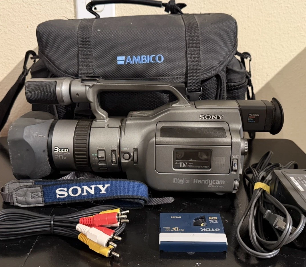 SONY DCR-VX1000 ケース入り Sony Vx1000 | eBay