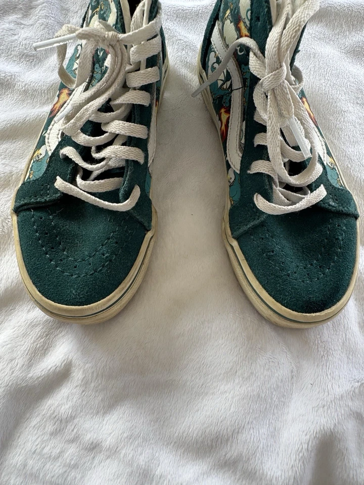 VANS Sk8-Hi Cremallera Mítica Brillo Verde azulado profundo Cremallera Prendas para el torso altas Talla 13 Juvenil Foto 4 de 4