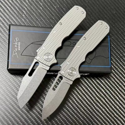 7'' New S35VN Blade Full TC4 Titanium Handle Tactics Folding Pocket Knife VTF83T