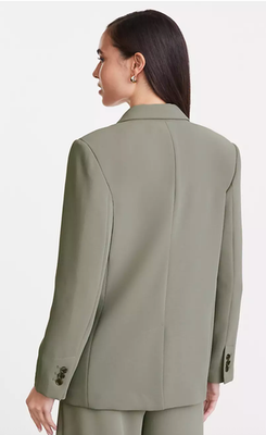 ANN TAYLOR LOFT VERSA COOL SAGE PETITE CREPE DRAPE OVERSIZED