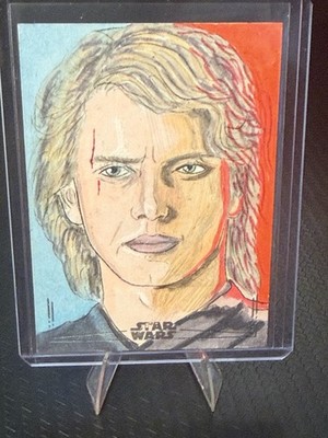 2025 Topps Star Wars 1/1 Sketch Card Anakin Skywalker Original Art Artist Signed