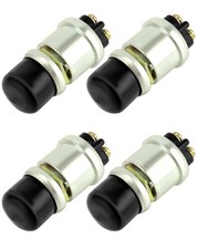 QWORK Engine Start Push Button Switch, 4 Pcs 12V 50A Momentary Start Switch for