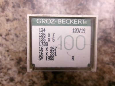 50 SIZE 120/19 GROZ-BECKERT DPX5 135X5 135X7 SY1955 SEWING MACHINE NEEDLES A825