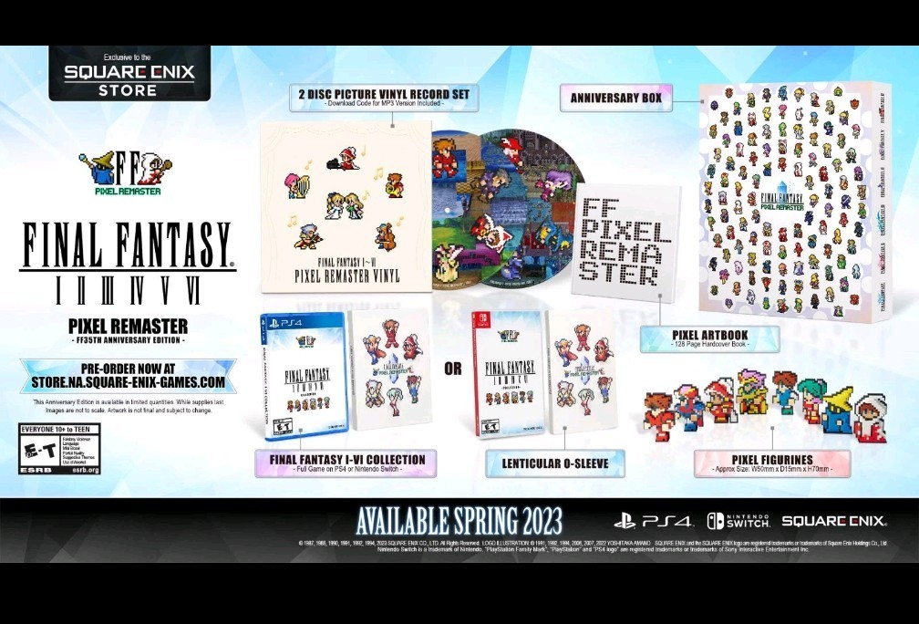 Final Fantasy I-VI Pixel Remaster Collection Anniversary Edition