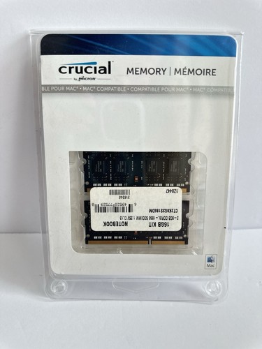 CRUCIAL Memory by Micron 16GB KIT 2-8GB DDR3L-1866 Sodimm CT2K8G3S186DM