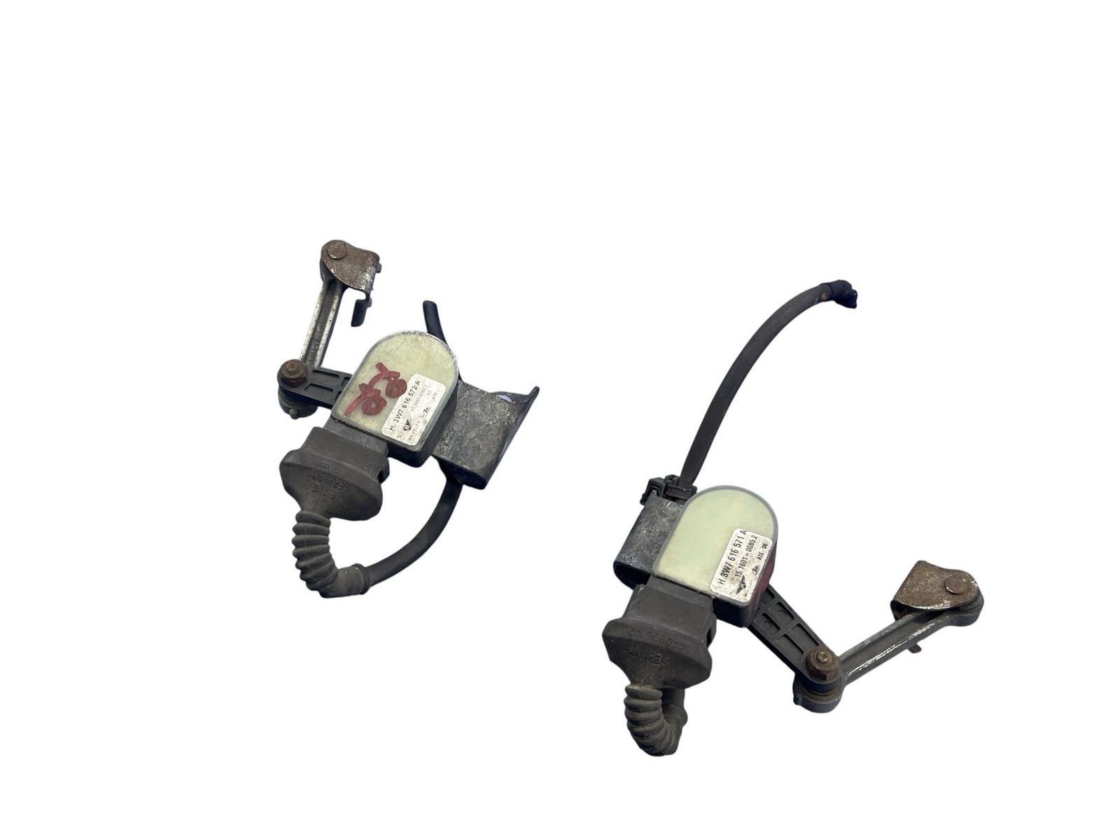 2006-2013 BENTLEY CONTINENTAL GTC REAR LEFT RIGHT SUSP HEIGHT LEVEL SENSOR SET