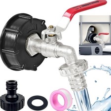 IBC Wasserhahn Auslaufhahn 3/4 Zoll Tank Zubehör 1000L Grobgewinde