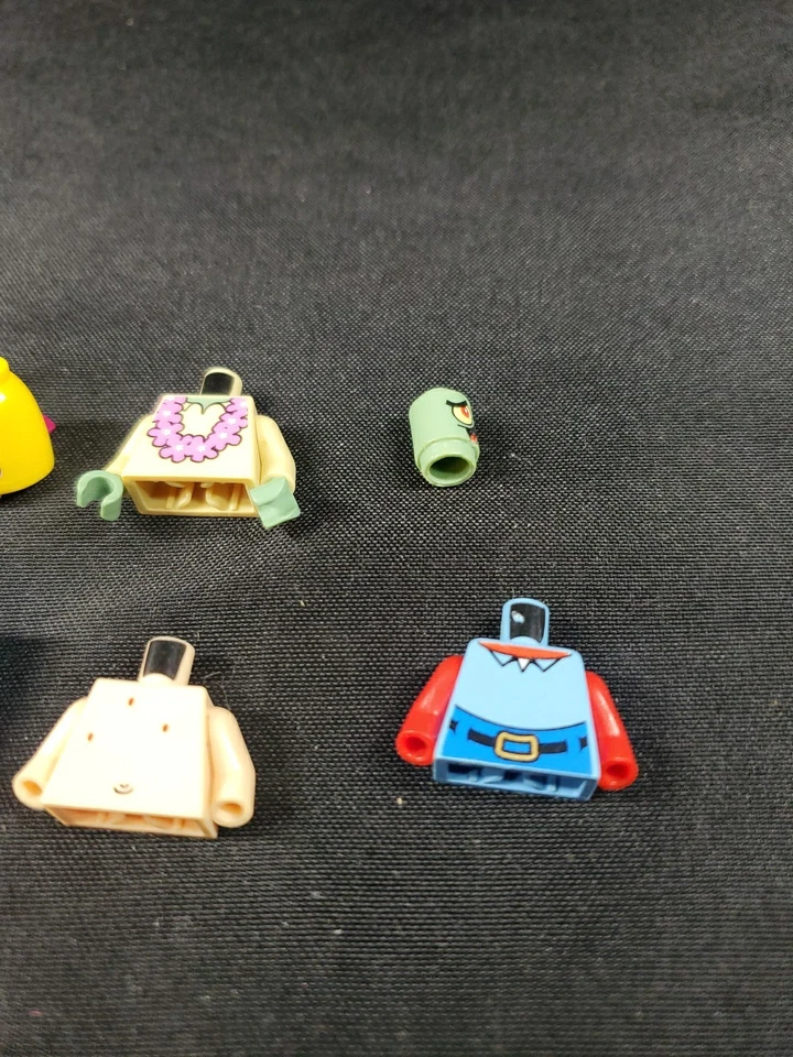 Lego Minifigure SpongeBob SquarePants Squidward Patrick Mr. Crabs Plankton Parts - Image 3 of 4