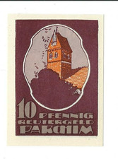 Notgeld - Parchim - Reutergeld - Stadt Parchim - 10 Pfennig - 1922