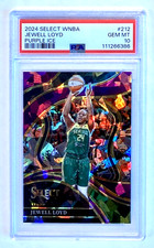 2024 Panini Select WNBA Courtside Jewell Loyd #212 Purple Ice Prizm /149 PSA 10