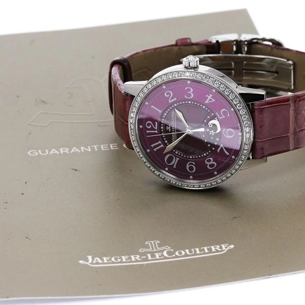 Jaeger LeCoultre — Jaeger-LeCoultre Reverso Night & Day Q3448460 34mm SS Purple Dial Watch #C1525