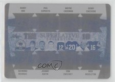 2020 Superlative Collection Printing Plate Cyan 1/1 Bobby Orr Phil Esposito 7ez