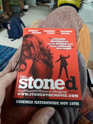 MOVIE POSTER Postcard/Flyer: STONED (The Wicked World of Brian Jones). 