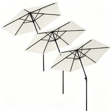 AplusChoice 3pcs 7.5' Tilt Outdoor Patio Umbrella Sunshade Market Sport Parasol