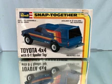 TOYOTA 4X4 PICKUP TRUCK WITH G-T SPOILER CAMPER TOP REVELL 1:25 AKA RUMBLE RIDER