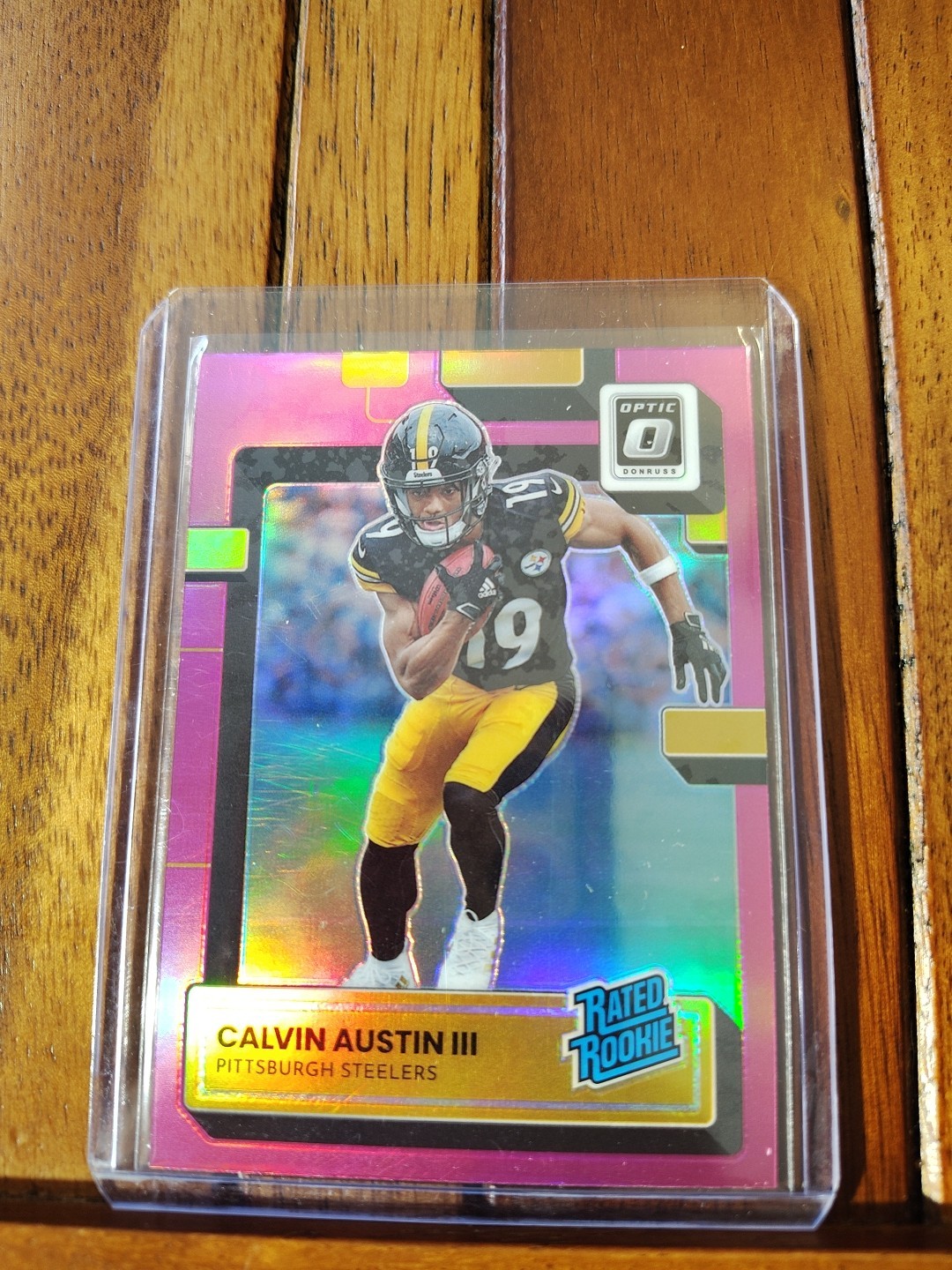 2022 Donruss Optic Rated Rookie Pink #236 Calvin Austin III Rookie RC Steelers