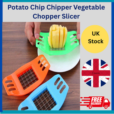 1 Stück Kartoffelchips Häcksler Gemüsehacker Schneider Französischer Schneider Küchenwerkzeug UK