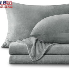 Premium Fleece Sheet Set Ultra Soft Warm Bedding All Season Comfort Queen Size