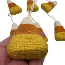 Vintage-Inspired Candy Corn Ornaments Lot Halloween Autumn Fall Farmhouse Craft