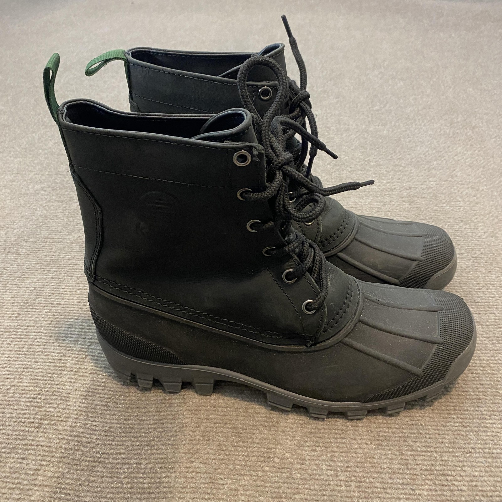 S Size 8 Black Leather Thinsulate Winter Outdoor