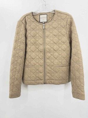 Pre-Owned Bagatelle Tan Size Large Zip Up Jacket
