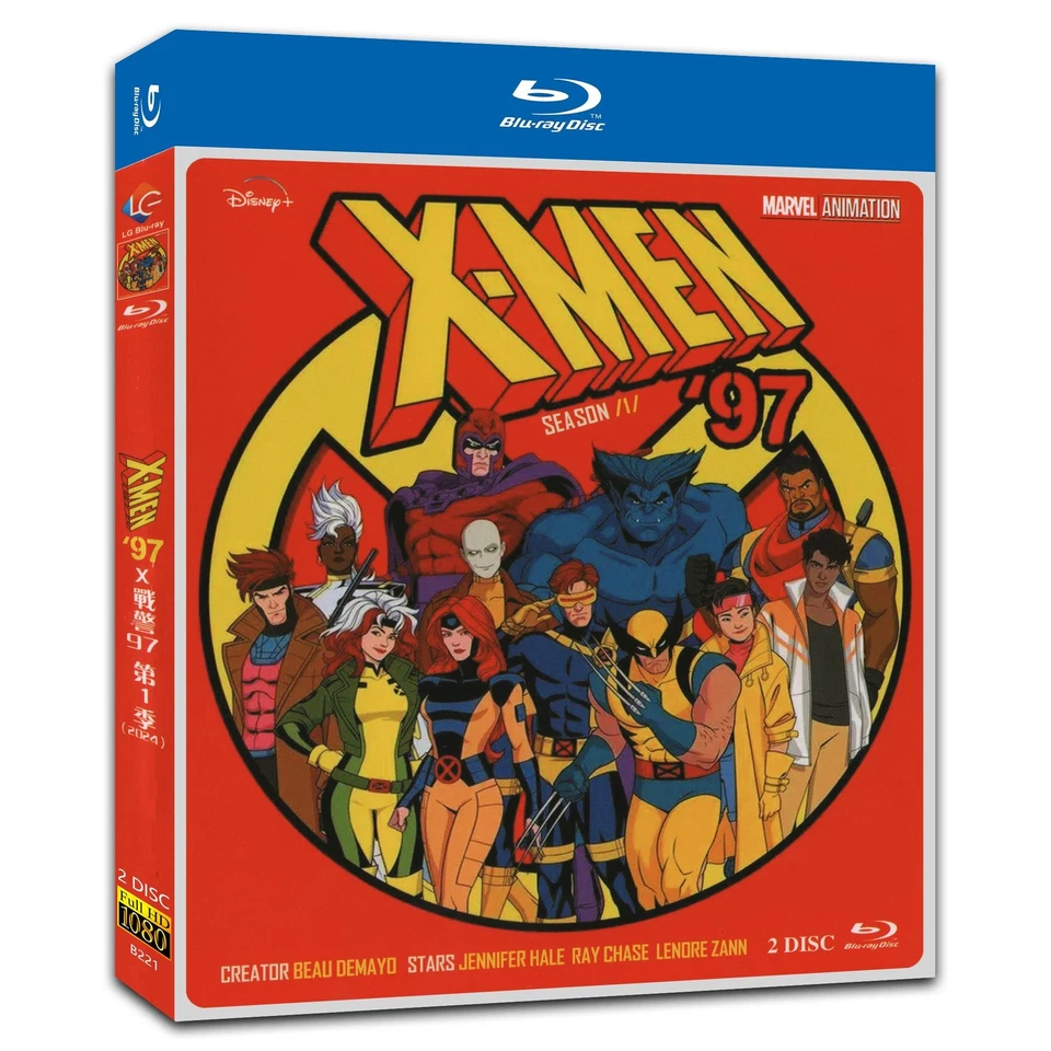 B-R X-Men '97 Season 1‎ (2024) Collection 2-Disc Box Set for Gift Movie