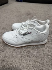 Reebok Classic Leather Youth 3 White/Gum Sneaker Athletic Shoe Retro