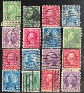 Alte Briefmarken Sammlung USA gestempelt 30