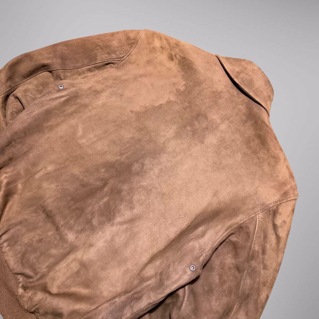 A-2 Suede Leather Flight Jacket Brown 36 Made in USA from