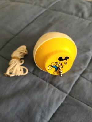 Vintage Mickey Mouse Disney Spinning Top Toy Easy Spin 1970s/80s 