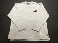 Vintage Tommy Hilfiger Athletics Original Crew Neck Sweatshirt Grey Size Large