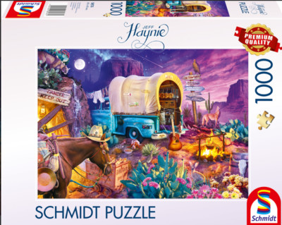 SCHMIDT 1000 PIECE PUZZLE ROMANTIC WILD WEST CAMPING 2025 NEW *PRE ORDER* OTHERS