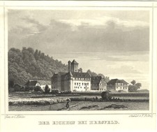 Bad Hersfeld Eichhof Original Stahlstich Foltz 1858