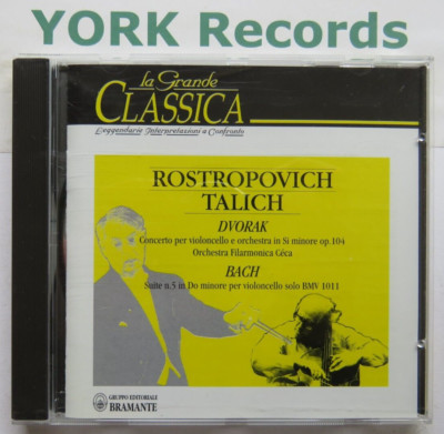 DVORAK -  Cello Concerto / BACH - Suite No 5 TALICH - Ex CD La Grande Classica